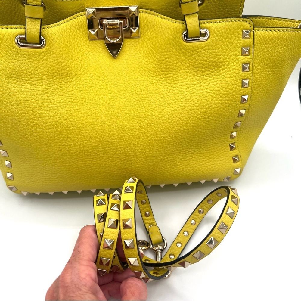 Valentino Garavani Rock Studded Satchel with COA - Picture 2 of 10
